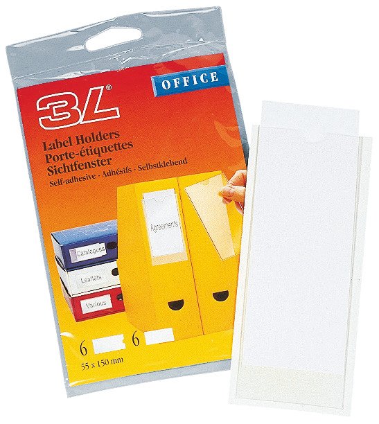 Self-adhesive Label Holders - 3L Office