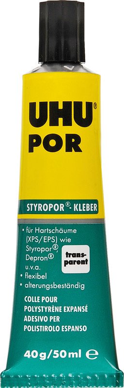 Uhu Kleber Por für alle gebräuchlichen Hartschäume Tube 40g Pic1