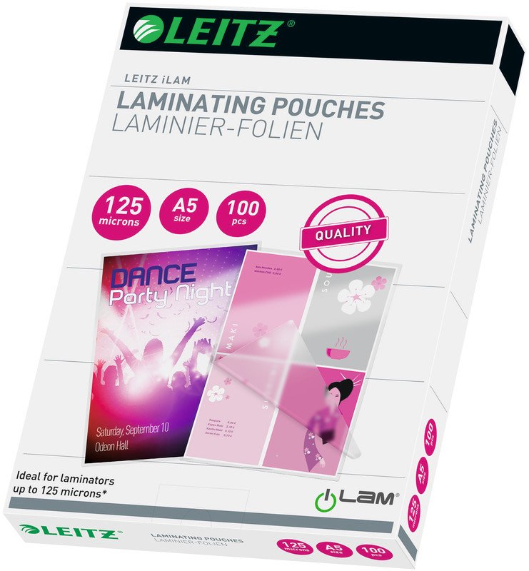 Leitz Laminierfolien A5 125 Micron Pic1