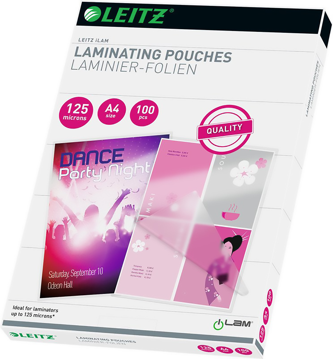 Leitz Laminierfolien A4 125 Micron Pic1