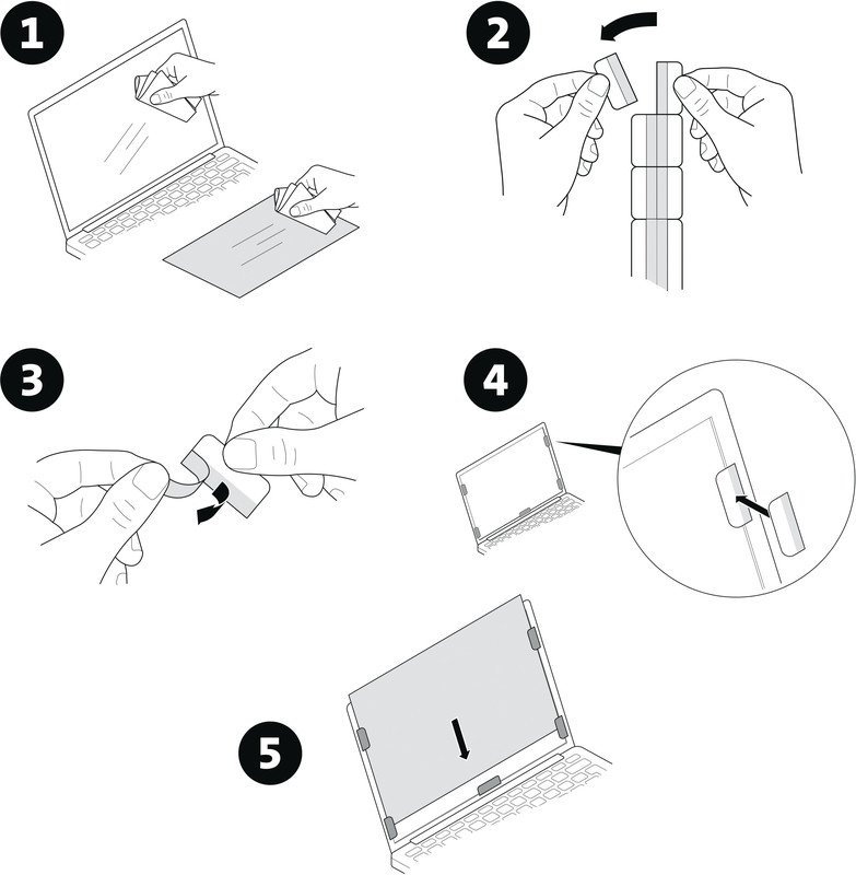 Kensington Blickschutzfilter für Notebooks 15.6