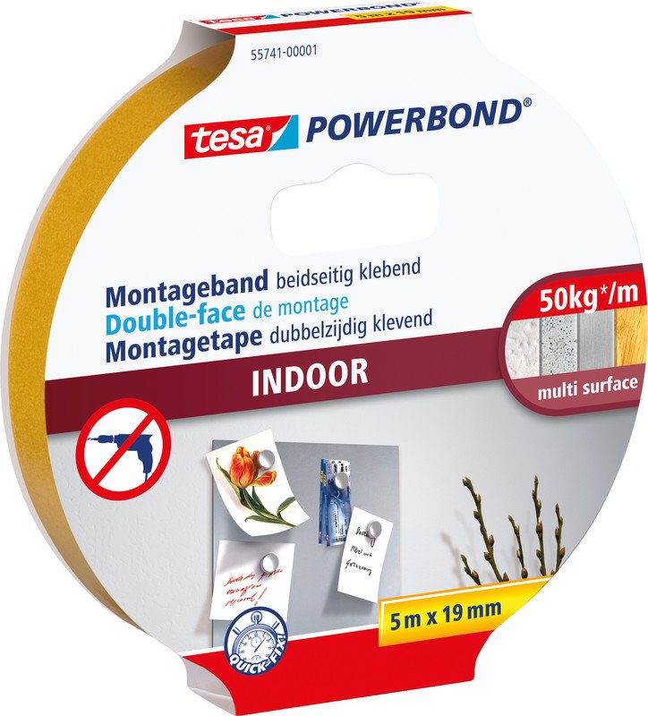 Tesa Montageband Indoor 19mmx5m Pic1