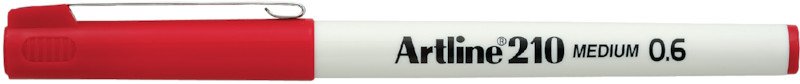 Artline Fineliner 210 0.6mm rot Pic1