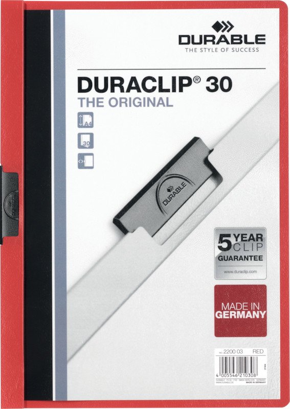 Durable Klemmhefter Duraclip A4 70gr bis 30 Blatt Pic1