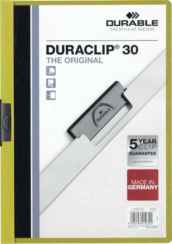 Durable Klemmhefter Duraclip A4 70gr bis 30 Blatt Pic1