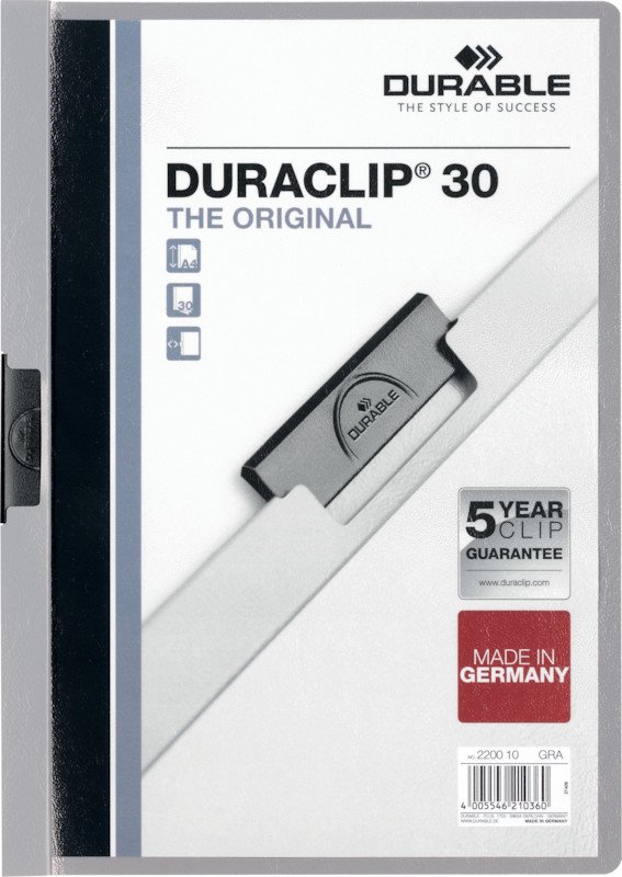 Durable Klemmhefter Duraclip A4 70gr bis 30 Blatt Pic1