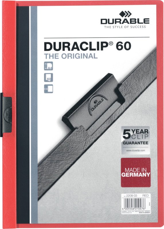 Durable Klemmhefter Duraclip A4 70gr bis 60 Blatt Pic1