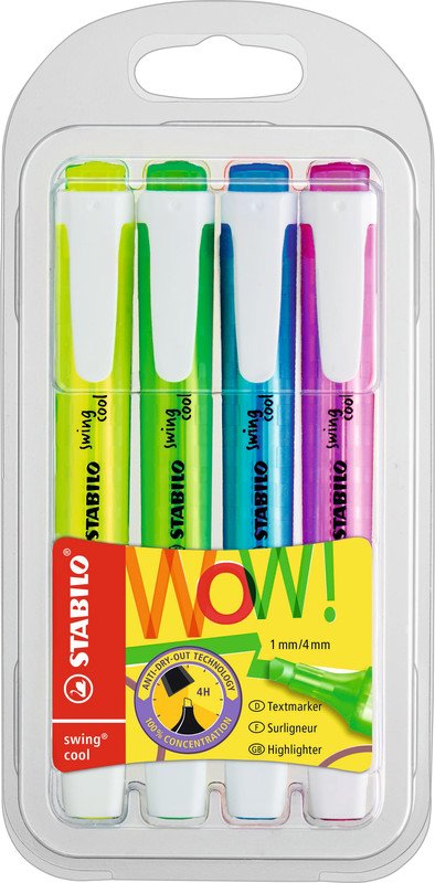 Stabilo Textmarker swing cool 4er Set Pic1