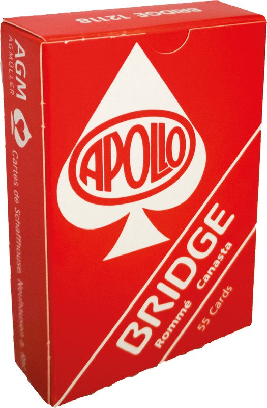 APOLLO Jeu de Bridge rouge Pic1