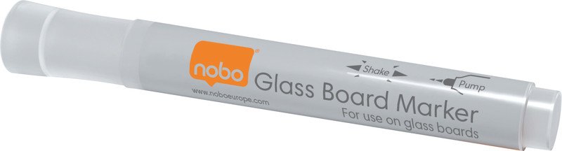 Nobo Glasboard Marker-Set weiss 3mm Pic1