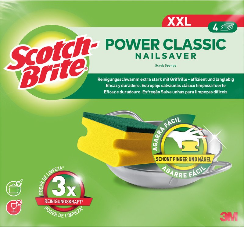 Scotch-Brite Schwämme Classic XXL à 4 Stück Pic1