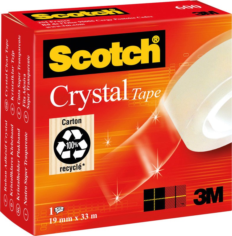Scotch Klebeband Crystal Tape 600 19mmx33m - günstig kaufen