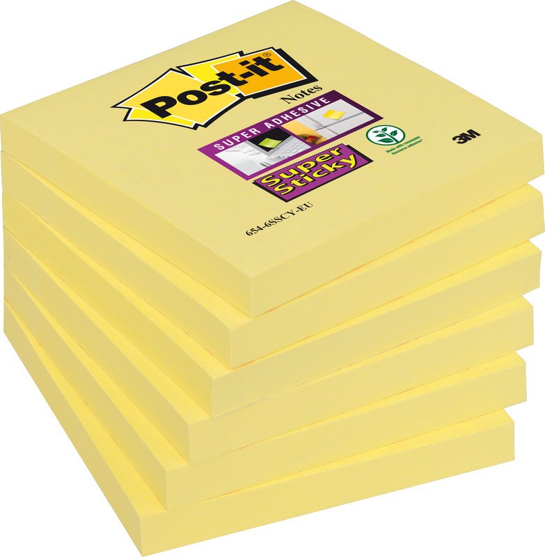 Post-it Haftnotizen SuperSticky 76x76mm à 6 Pic1