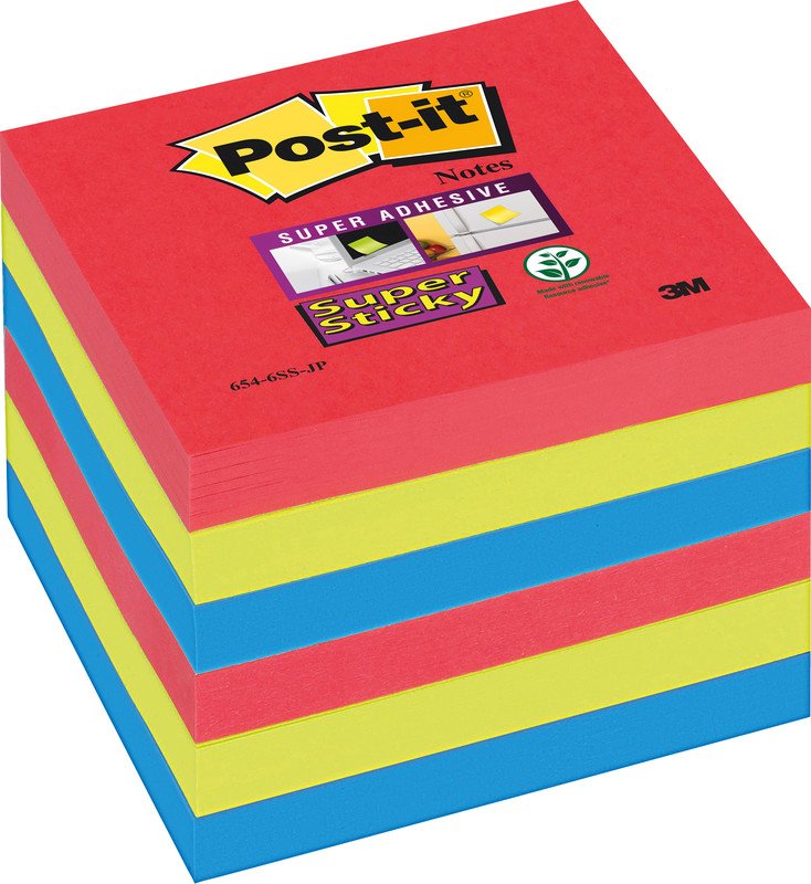 Post-it SuperSticky Haftnotizen Bora Bora 76x76mm à 6 Pic1