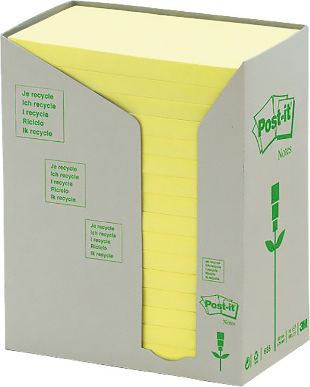 Post-it Haftnotizen Turm Recycling 76x127mm à 16 Pic1