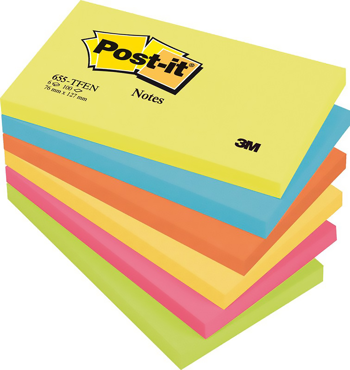 Post-it Haftnotizen Energy 76x127mm à 6 Pic1