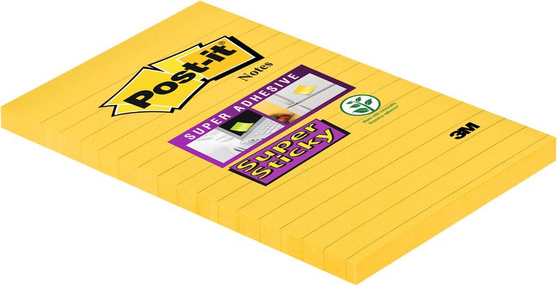 Post-it Haftnotizen SuperSticky 102x152mm liniert Pic2