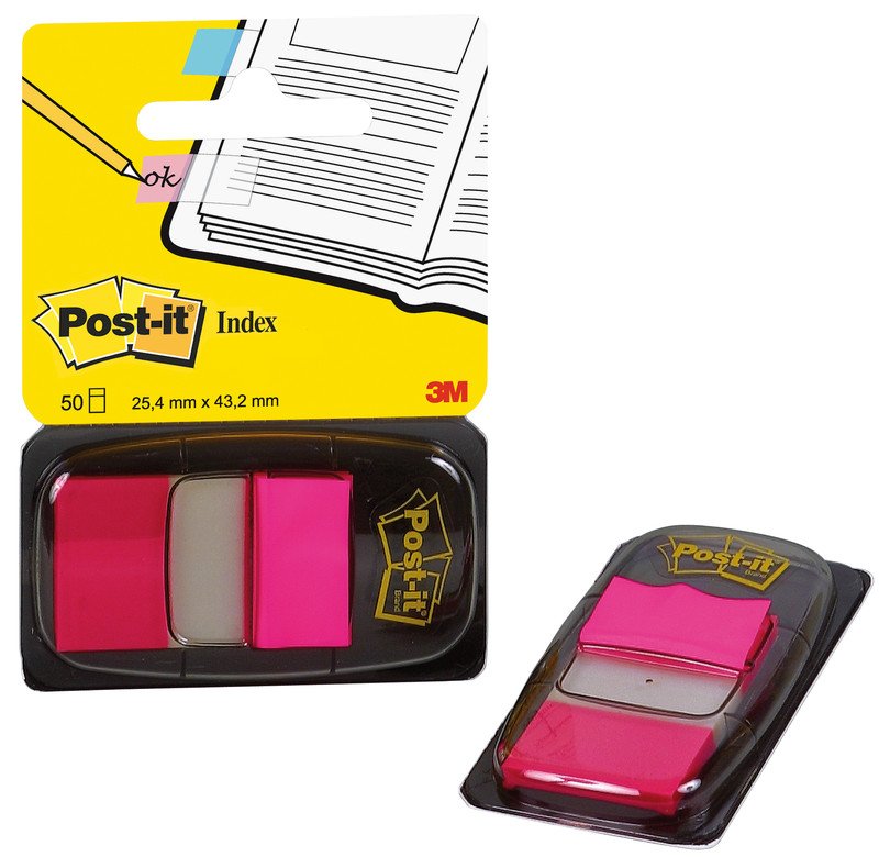 Post-it Index breit 25.4x43.2mm pink Pic1