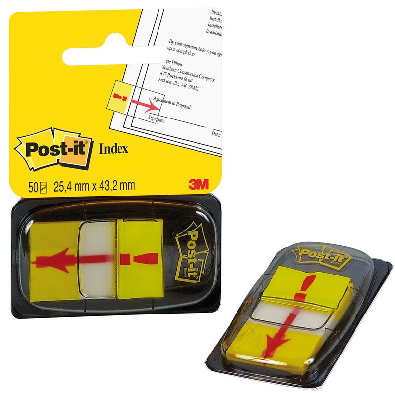 Post-it Index breit 25.4x43.2mm Symbol 