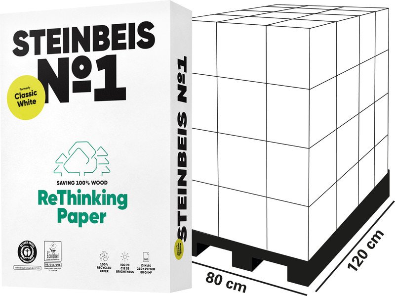 Steinbeis Universalpapier ClassicWhite A4 80gr à 500 Pic1