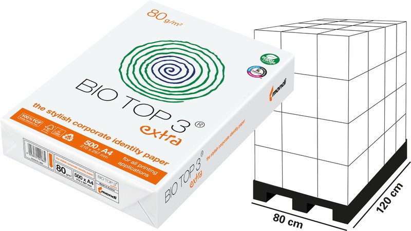 Bio Top 3 extra Papier FSC A4 80g Pic1