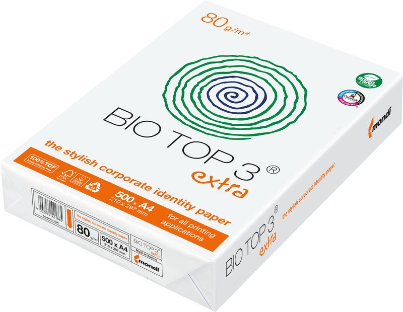 Bio Top 3 extra Papier FSC A4 80g Pic2