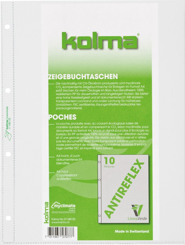 Kolma Zeigetaschen CopyResistant AntiReflex A4 PP Pic2