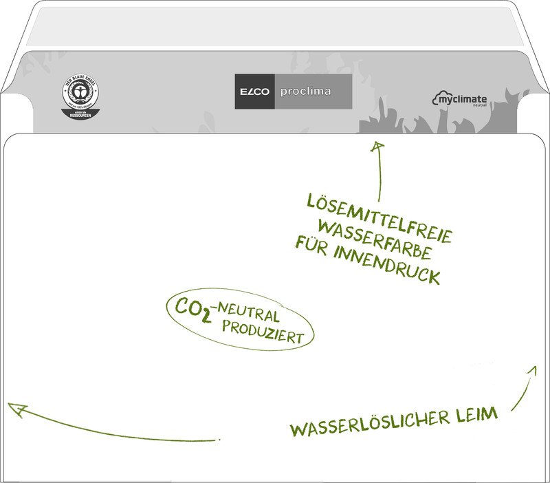 Elco Couvert Proclima C6 100gr ohne Fenster à 500 Pic5