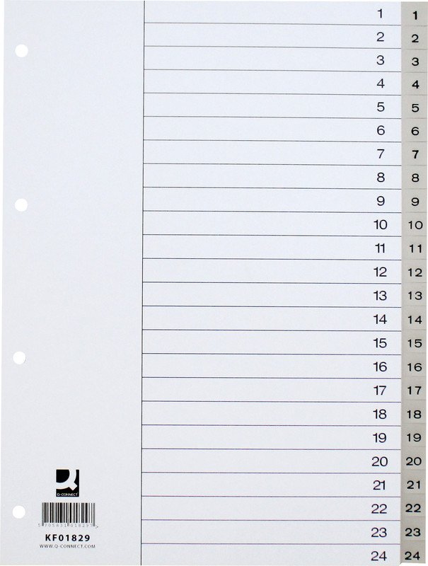 Connect Register PP A4 1-24 mit Indexblatt Pic1