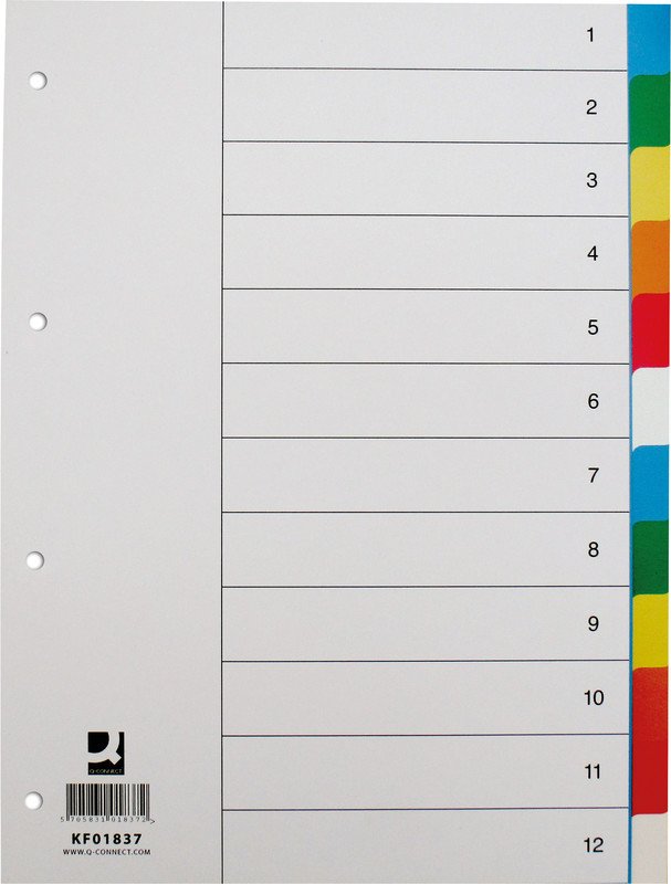 Connect Register PP A4 12-teilig mit Indexblatt Pic1