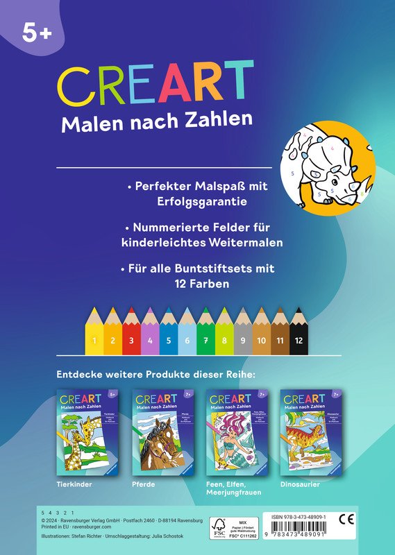 RAVENSBURGER Malbuch Malen nach Zahlen Pic2