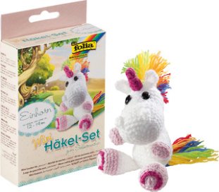 Folia Mini-Häkelset Einhorn Pic1