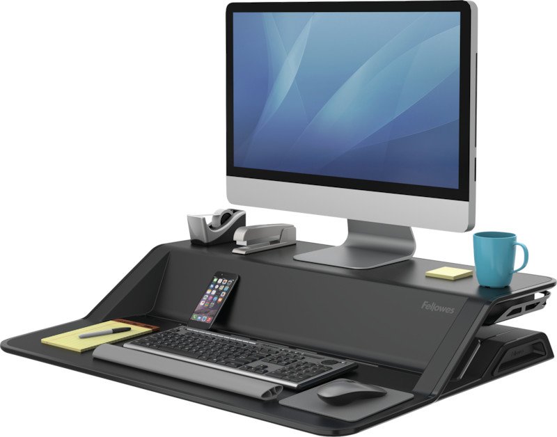 Fellowes Lotus Sitz-Steh Desktop Workstation Pic4