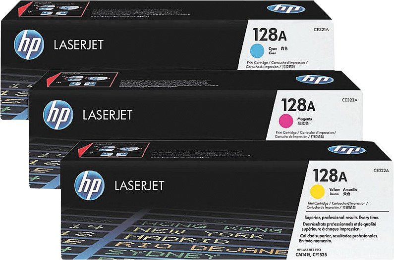 HP Toner 128A Multipack CMY Pic1