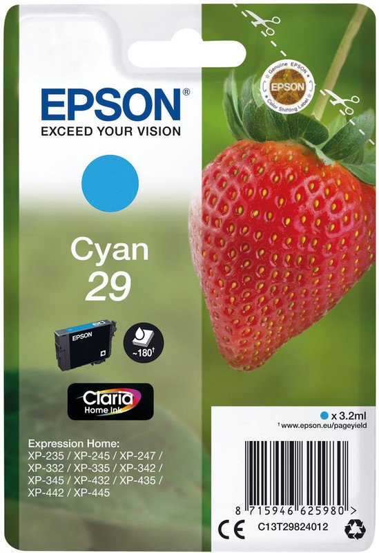 Epson Tintenpatrone 29 cyan Pic1