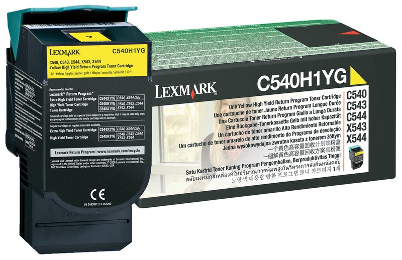 Lexmark Toner C540H1YG yellow Pic1