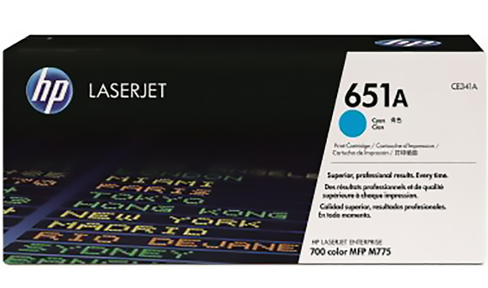 HP Toner 651A cyan Pic1