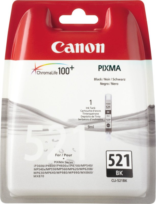 Canon InkJet CLI-521BK schwarz Pic1