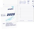 Simplex Umlegekalender gelocht 1T/1S 2025