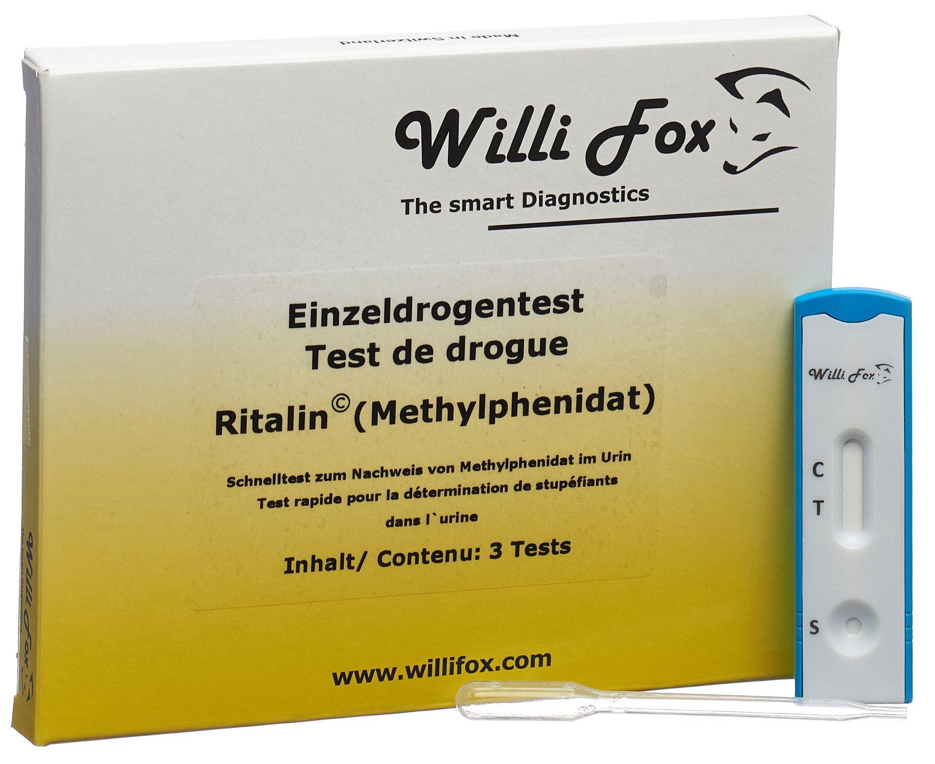 WILLI FOX Ritalin test Méthylphénidate cassette unitaire ur Pic1