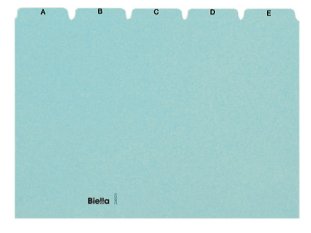 Biella Cartes-guides A-Z A5 oblong Jeux de 25
