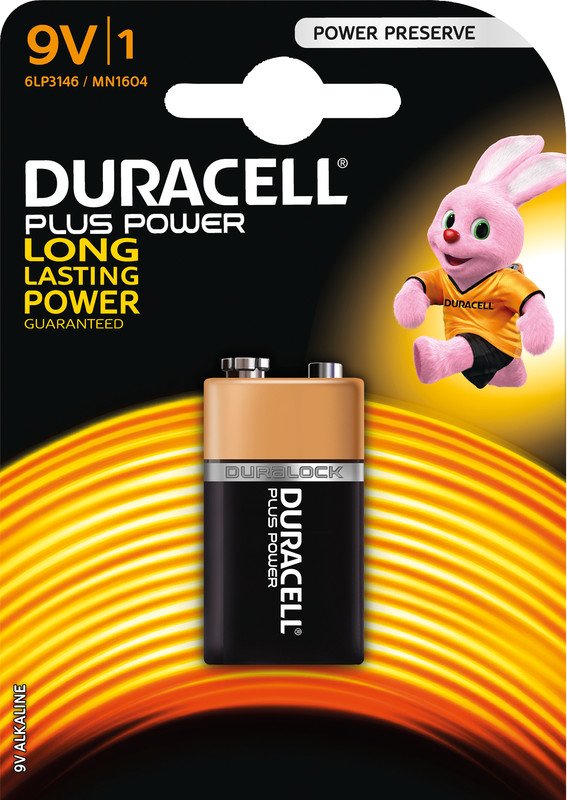 Duracell pile Plus Power E-Block 6LR61 9V Pic1