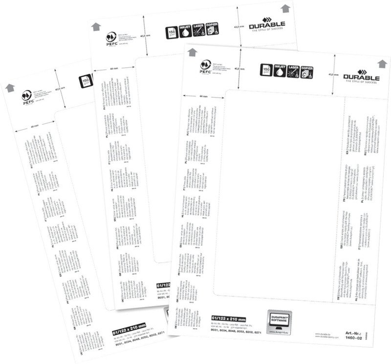 Durable Einstecketiketten für Namensschilder 210x61mm à 20 Pic2