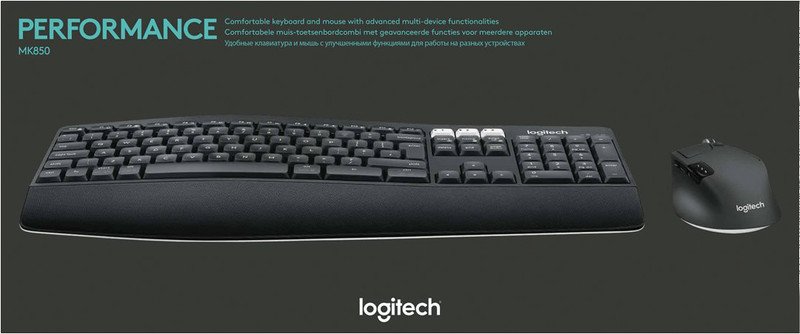 Logitech Tastatur und Maus Wireless Desktop MK850 Pic5