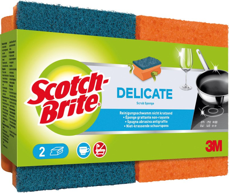 Scotch-Brite Schwämme Delicate à 2 Stück Pic1