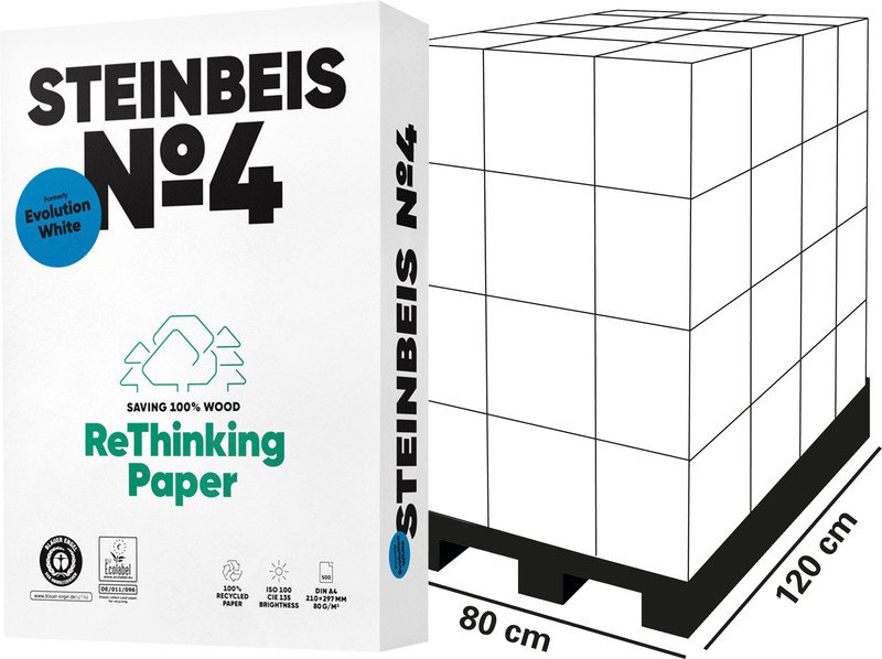 Steinbeis Universalpapier EvolutionWhite A4 80gr à 500 Pic1