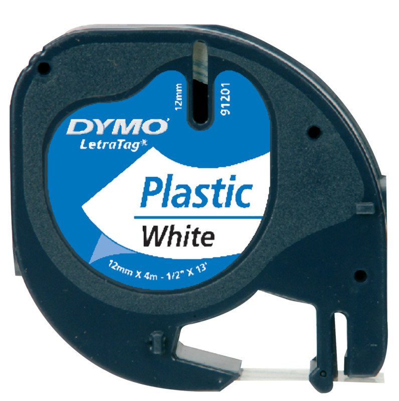 Dymo Schriftband LetraTag Plastik 12mmx4m Pic1