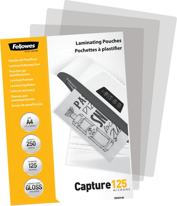 Fellowes - 250 pochettes de plastification A4 (216 x 303 mm) - 80