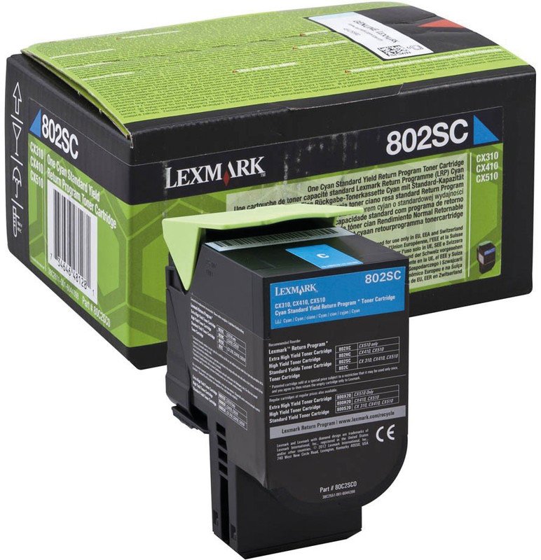 Lexmark Toner 80C2SC0 cyan Pic1