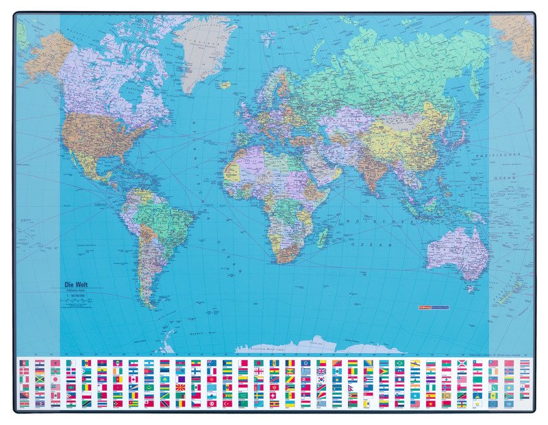 Hansa Schreibunterlage GeoPad Welt D 65x50cm Pic2